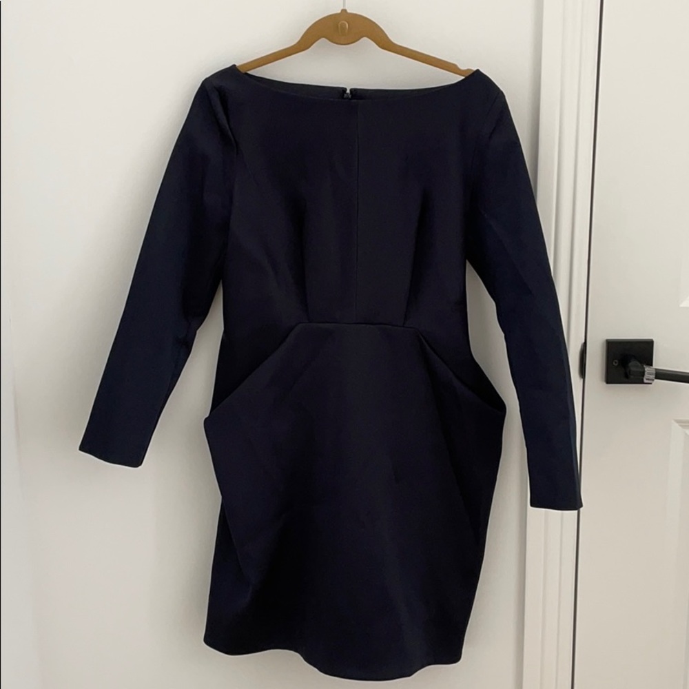 COS DARK NAVY BLUE DRESS SIZE 10